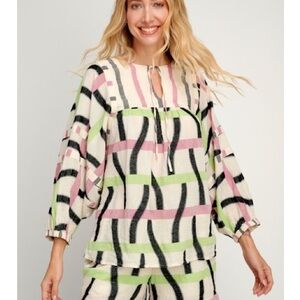 NEW Pearl & Caviar Long Sleeve Cotton Shirt